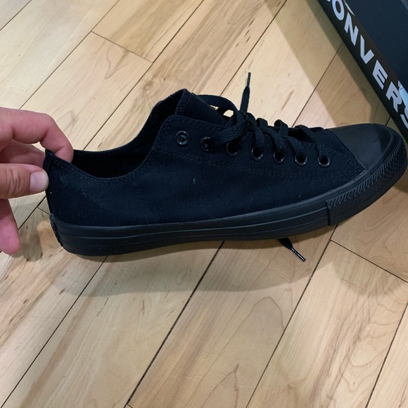 Nwot Converse size 10 black shoes. - Picture 5 of 5